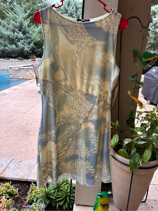 Vans Dresses & Skirts - Vans Blue and Cream Printed Sleeveless Dress
